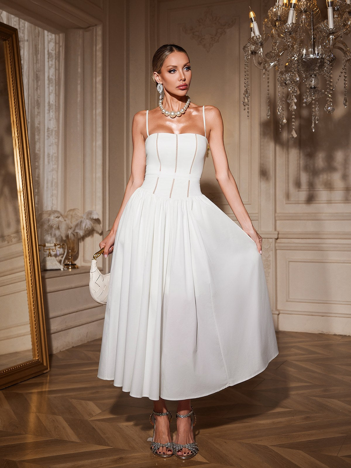 Spaghetti Midi Dress