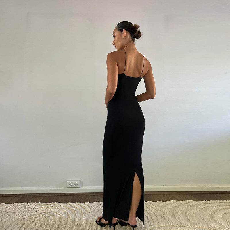 Cutout Sling Backless Slim Fit Dress - REBECATHELABEL