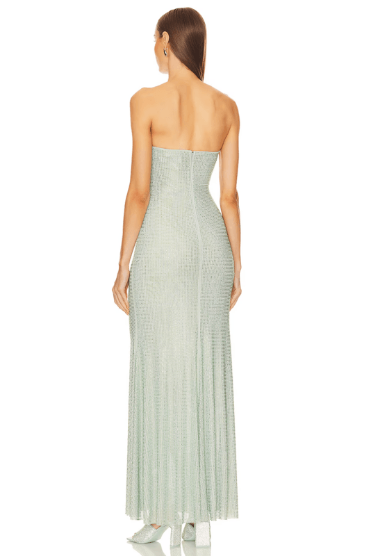 Milan rhinestones dress - REBECATHELABEL