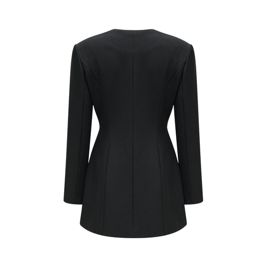 Black Crystal Embellished Mini Dress