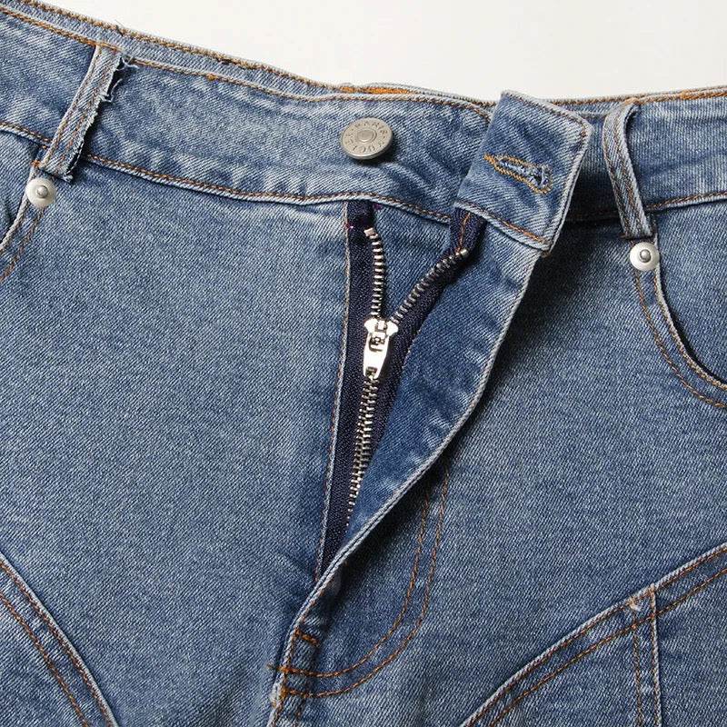 Lacy demin short set - REBECATHELABEL