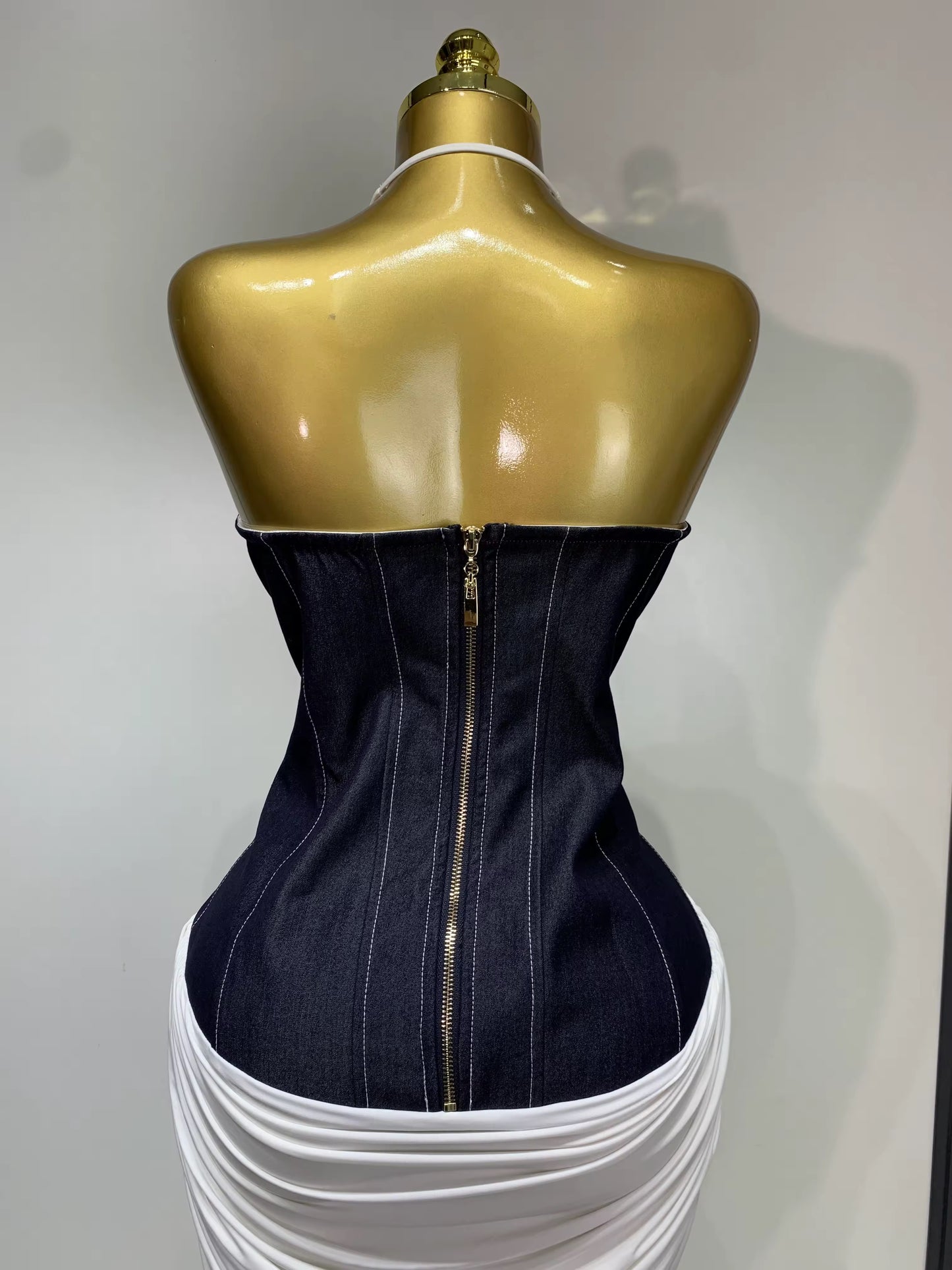 Backless Halter Front Slit Maxi Long Dress