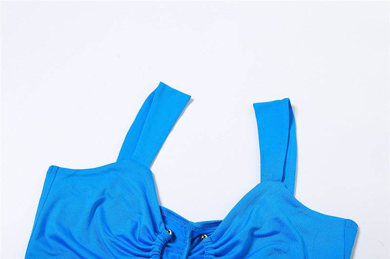 Cropped Tank Top High Waist Hip Bag Skirt Set - REBECATHELABEL