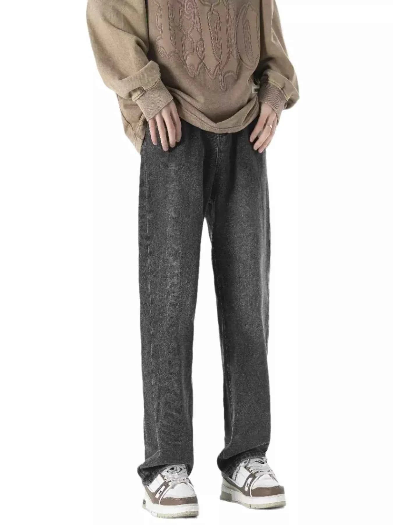 Full Size Vintage Wash Loose Fit Jeans Plus Size