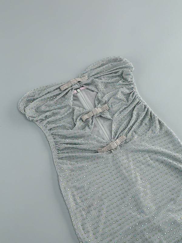 Milan rhinestones dress - REBECATHELABEL