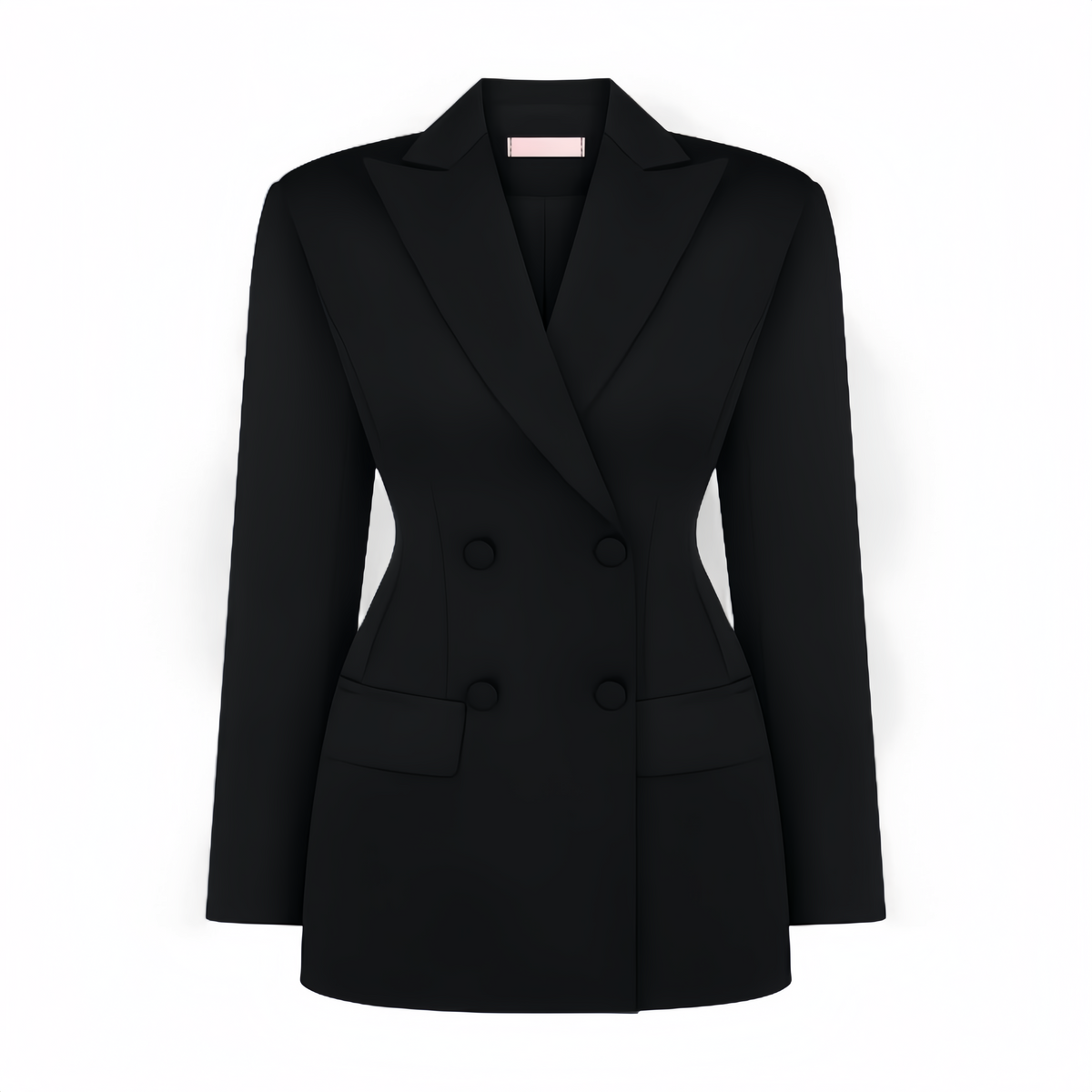 Black Blazer & Lace Skirt Set