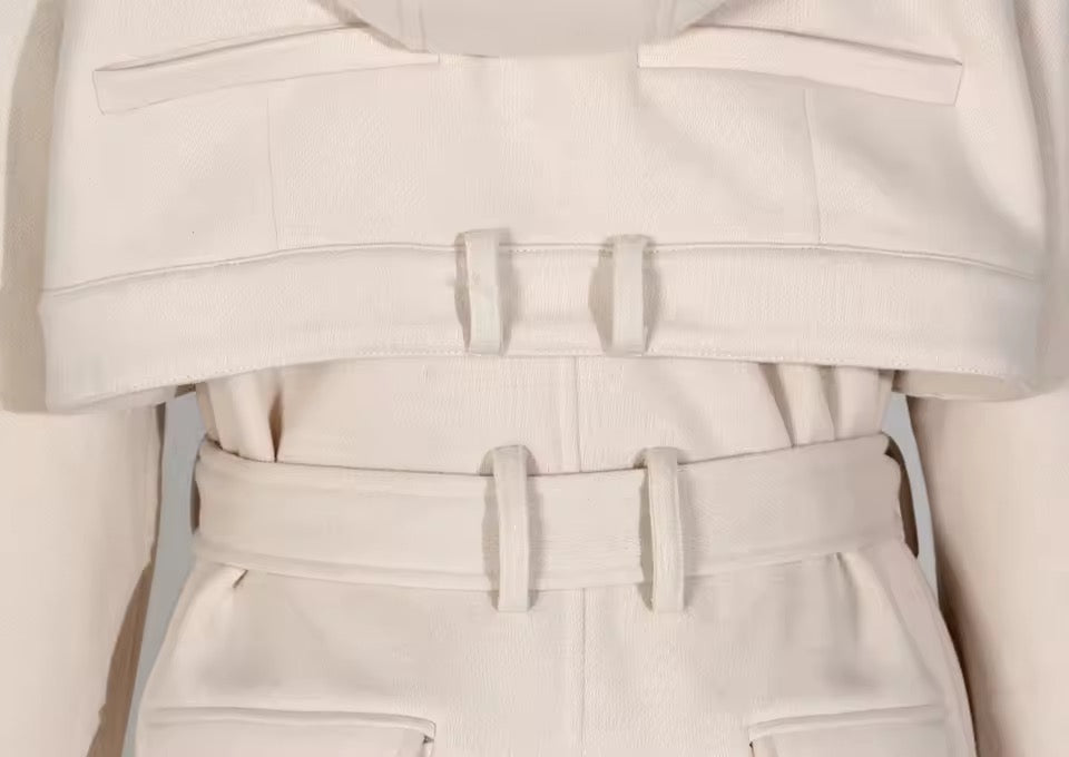 Fleece Hooded Loose Trench Coat Midi Length coat