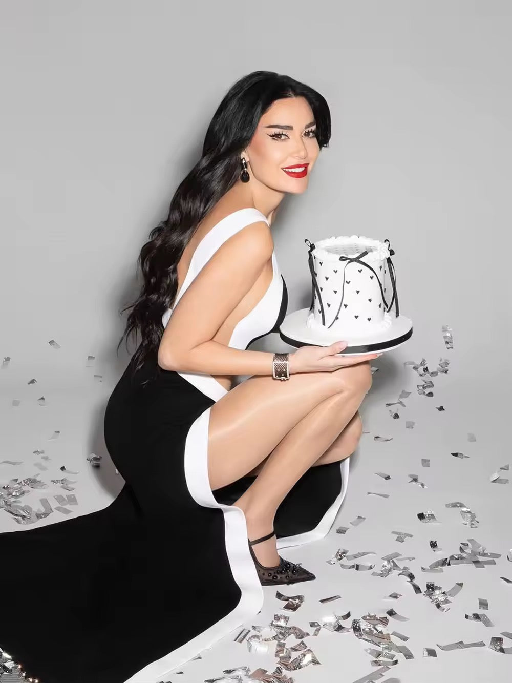 Lulu One Shoulder Bandage Maxi Dress