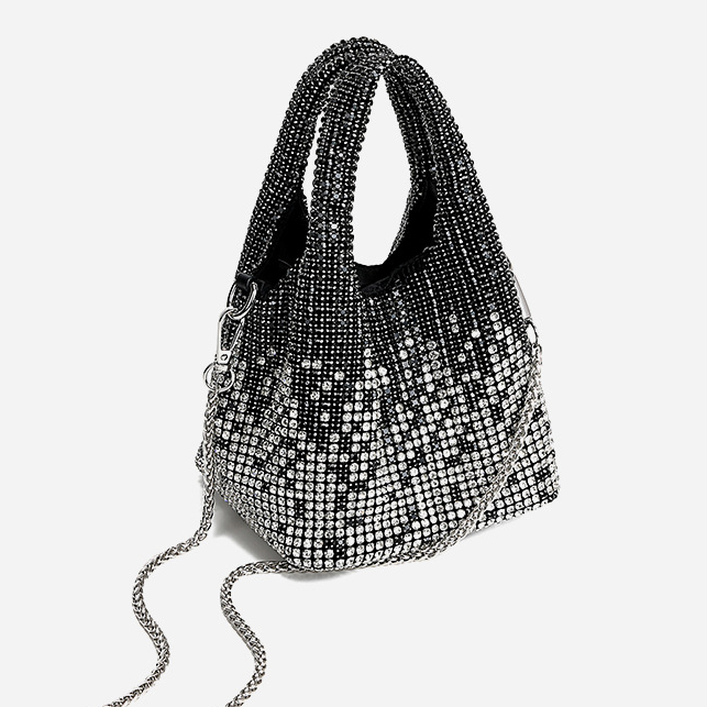 Full Diamond Rhinestone Bucket Bag Shoulder Crossbody