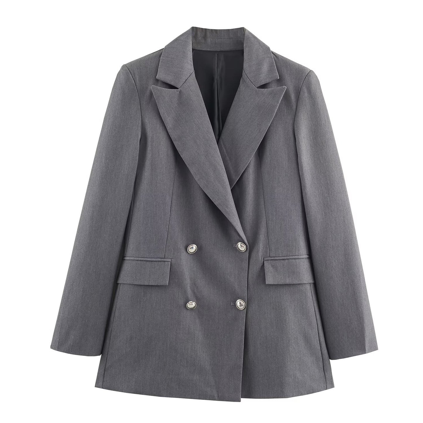 Women Clothing at Double Breasted Blazer Trousers Set