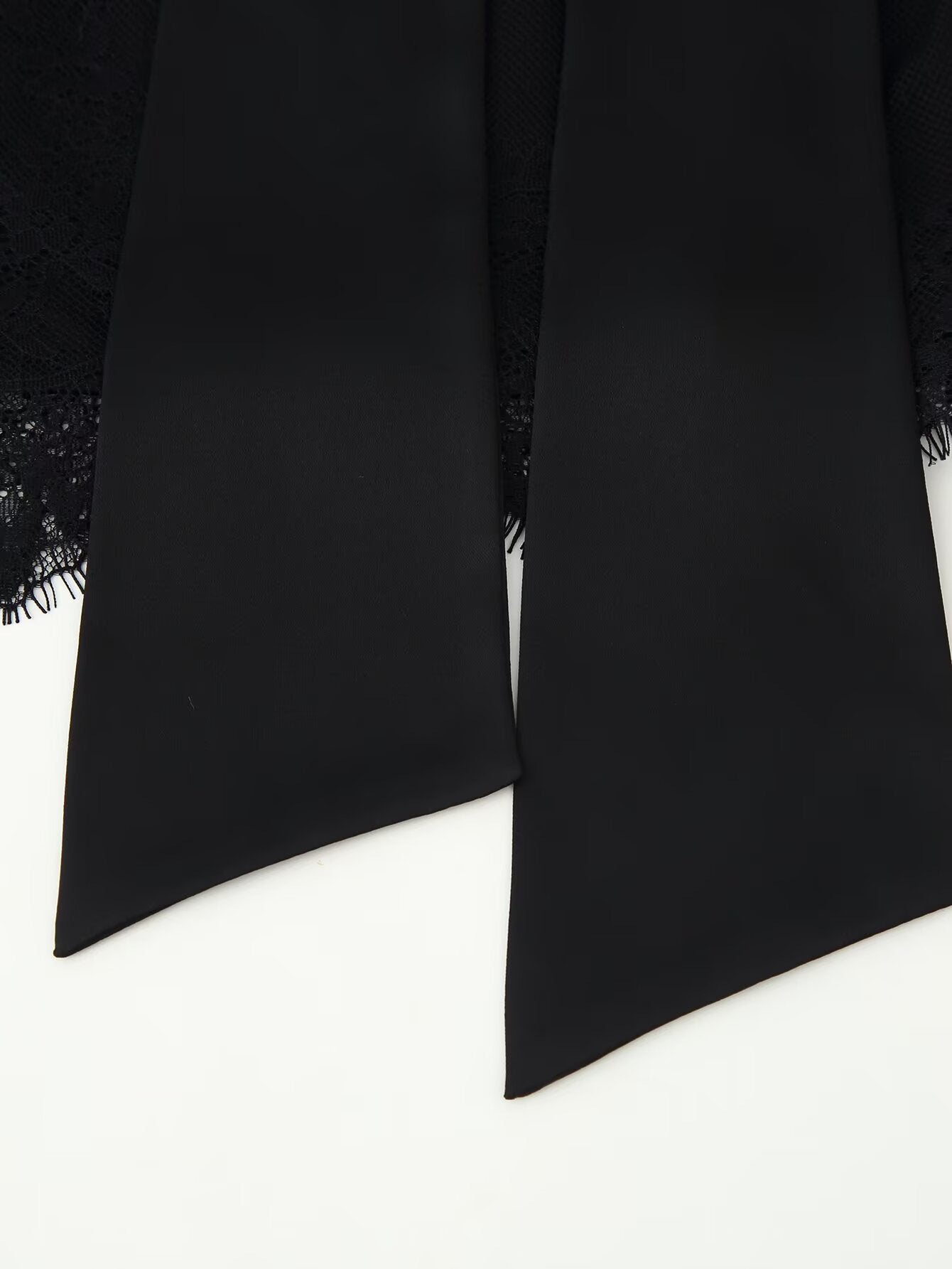 Patchwork Lace Bow Mini Skirt