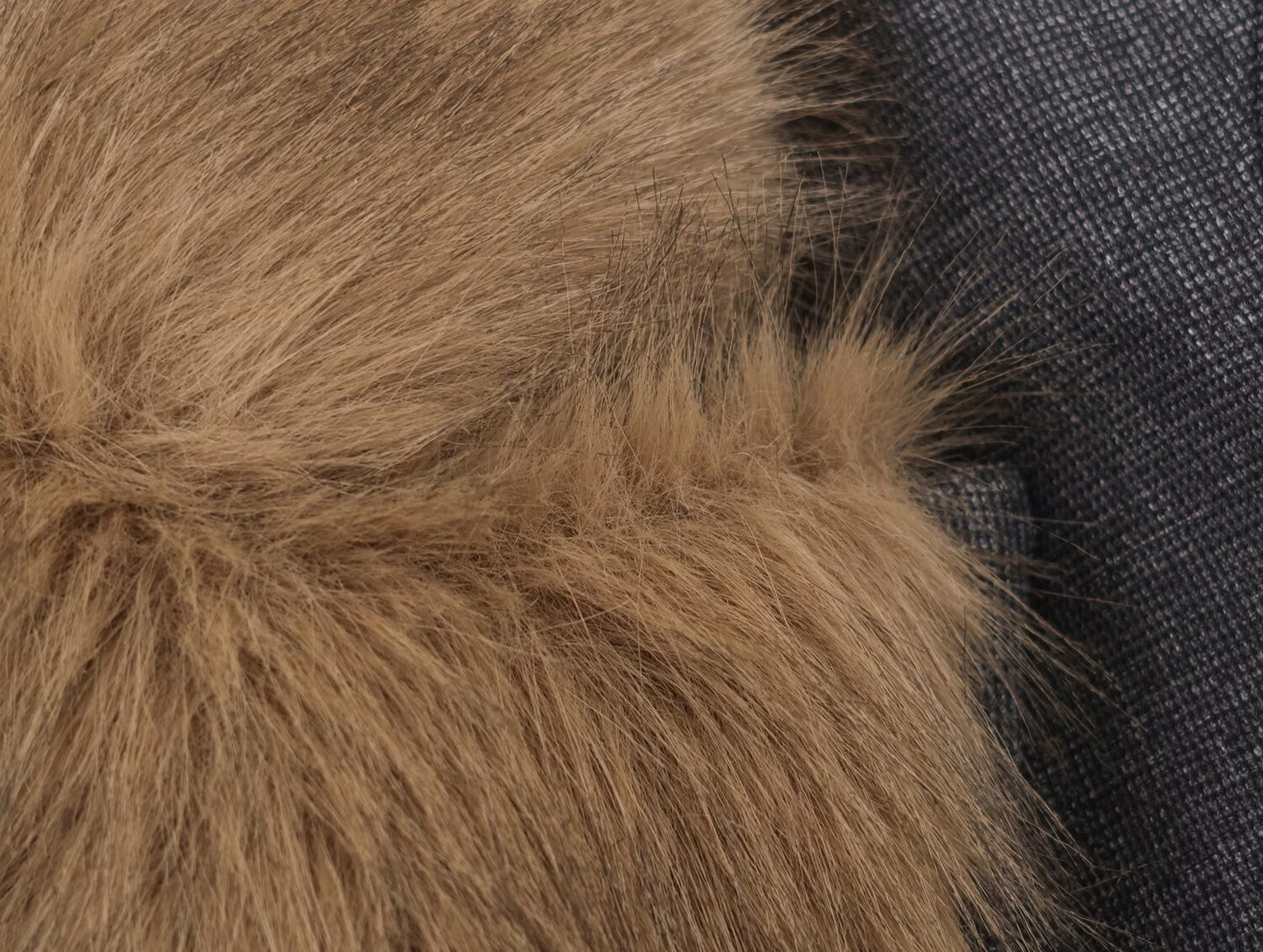 Top Slim Fit Faux Fur Effect Collared Blazer