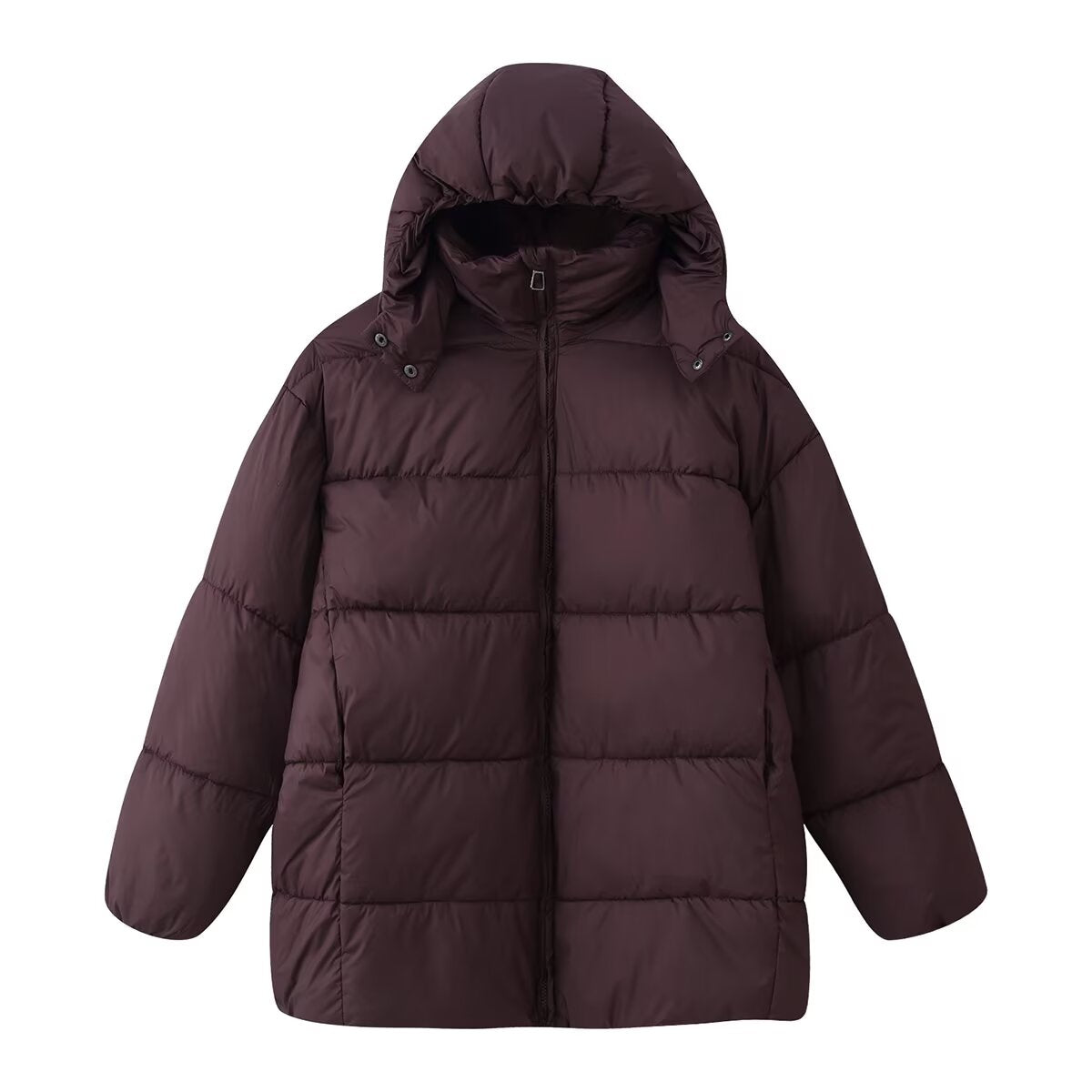 Winter Hooded Loose Large Cotton Padded Jacket Warm Coat