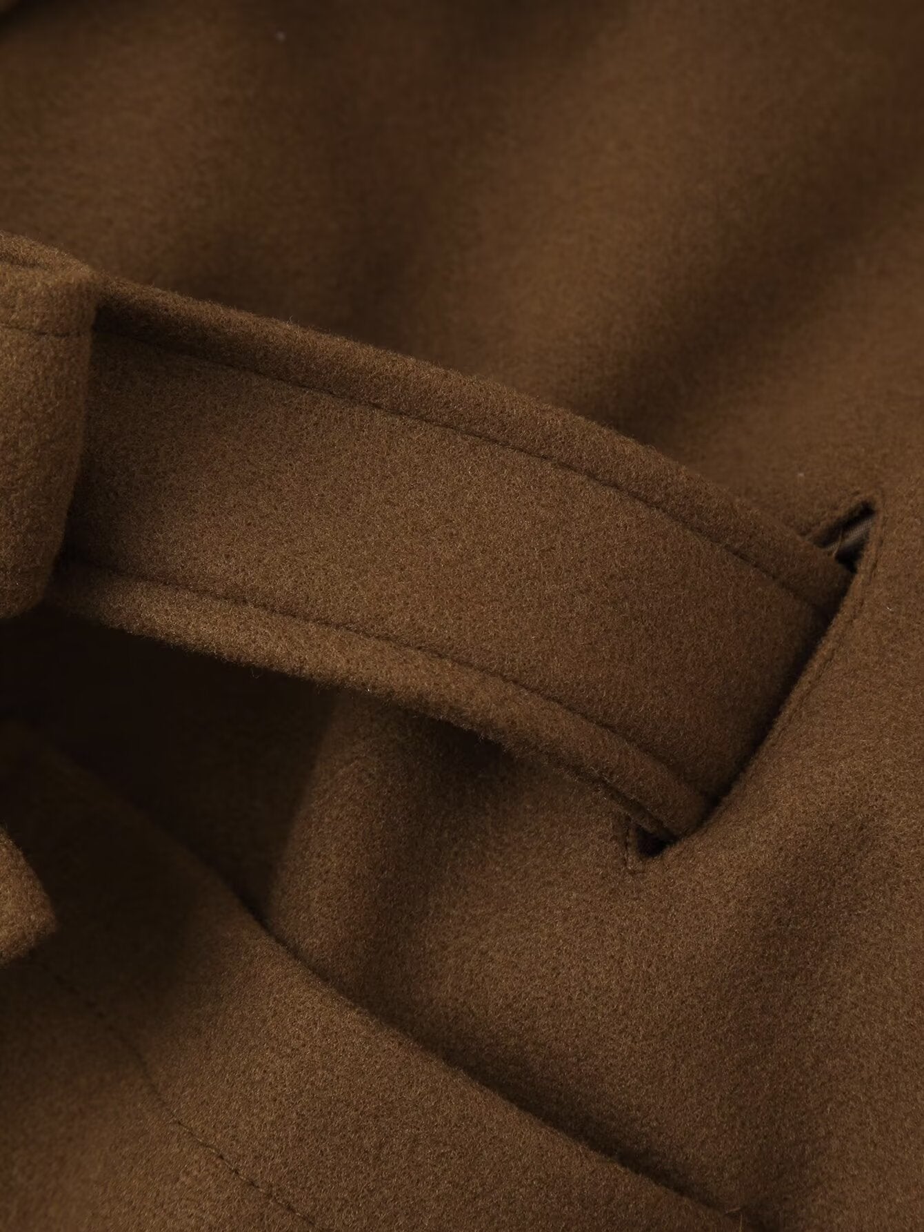 Casual Fur Collar Hood Woolen Coat