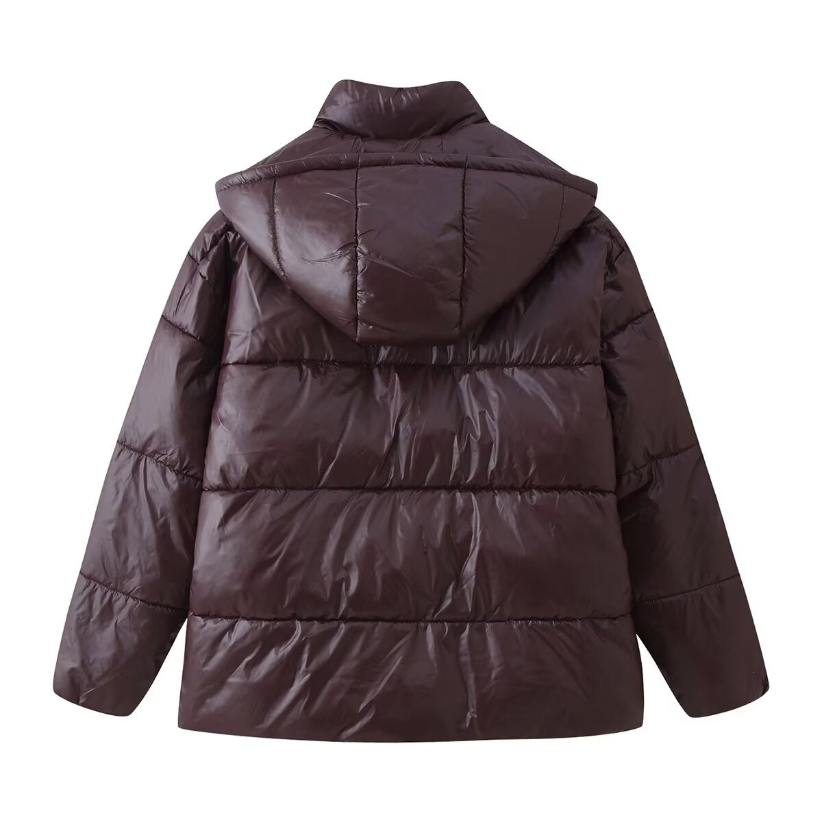 Classic down Cotton Cotton Cloth Hooded Short Cotton Padded Coat