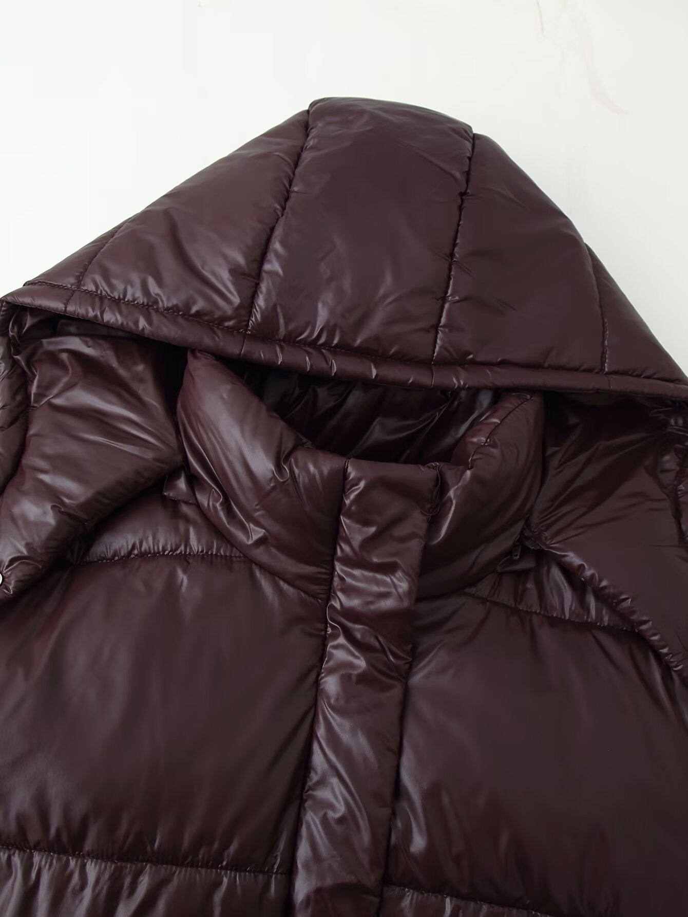 Classic down Cotton Cotton Cloth Hooded Short Cotton Padded Coat