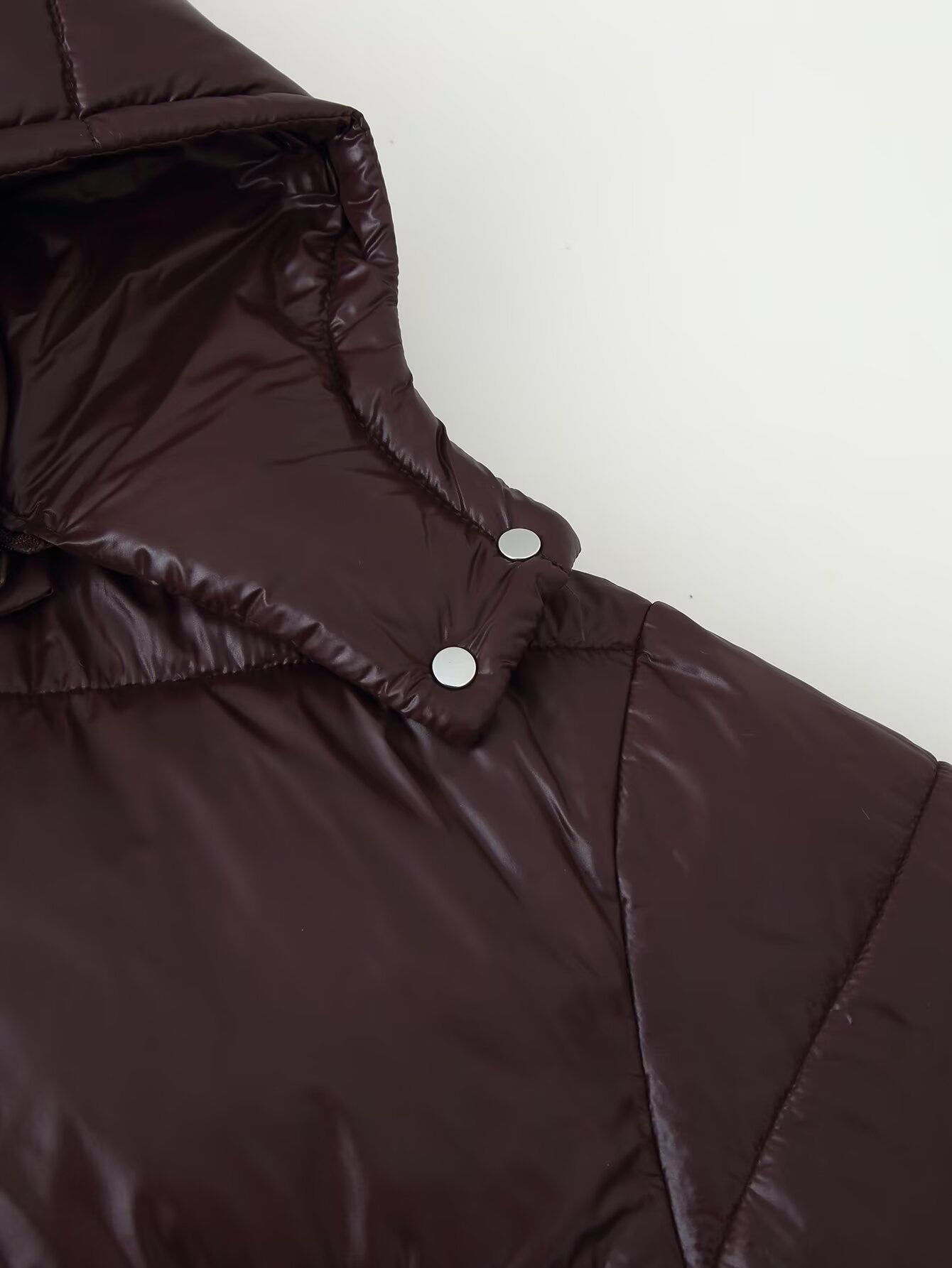 Classic down Cotton Cotton Cloth Hooded Short Cotton Padded Coat