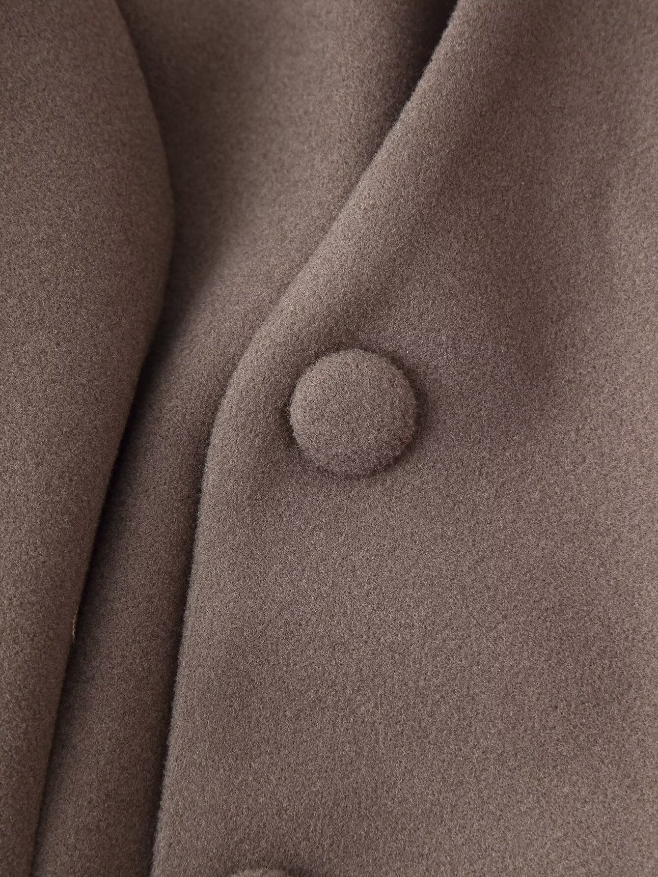 Long Section with Stand Collar Tight Waist Woolen Coat