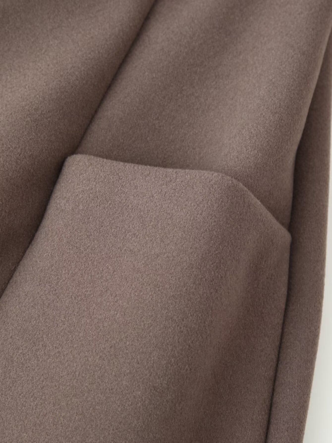 Long Section with Stand Collar Tight Waist Woolen Coat