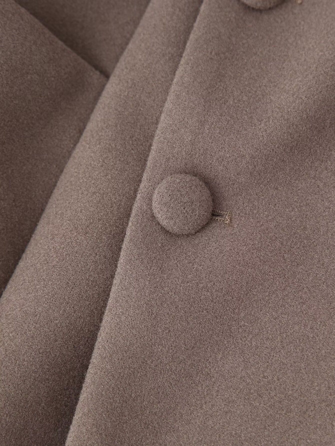 Long Section with Stand Collar Tight Waist Woolen Coat