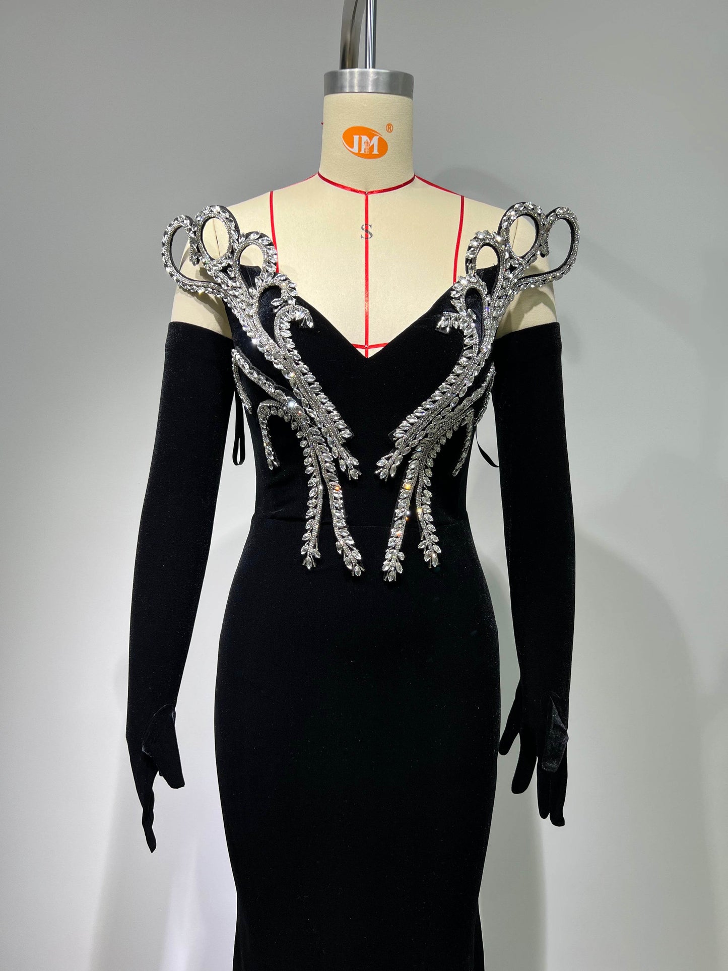 Olay floor length midi glove dress - REBECATHELABEL