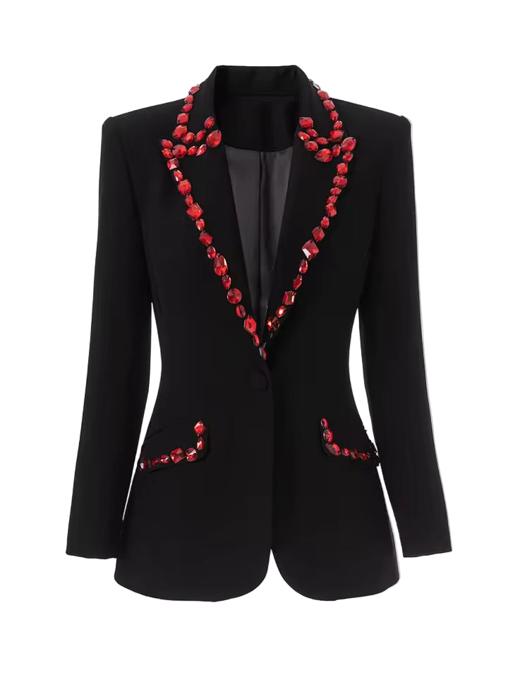 Becca Crystal Black Blazer