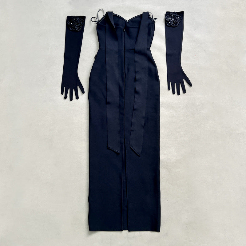 Splicing Three Dimensional Flower dress