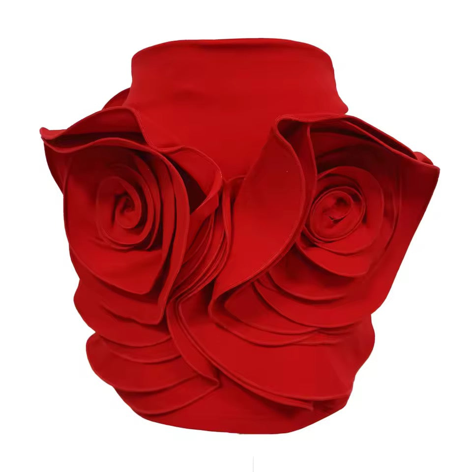 3D Flower Mini Skirt