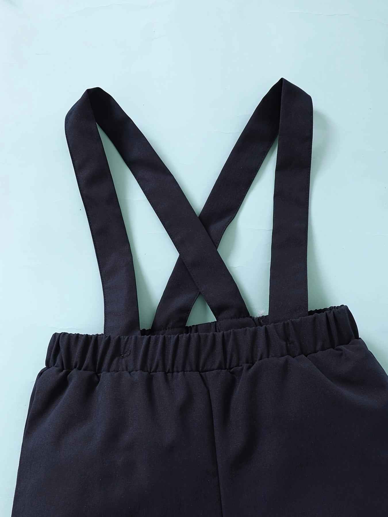 Children's Tropical Print Shirt & Suspender Shorts Set