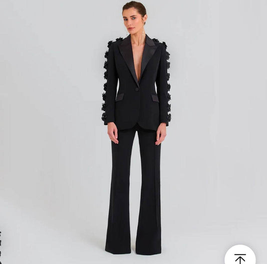 Heavy Industry Flower Pearl pant set - REBECATHELABEL