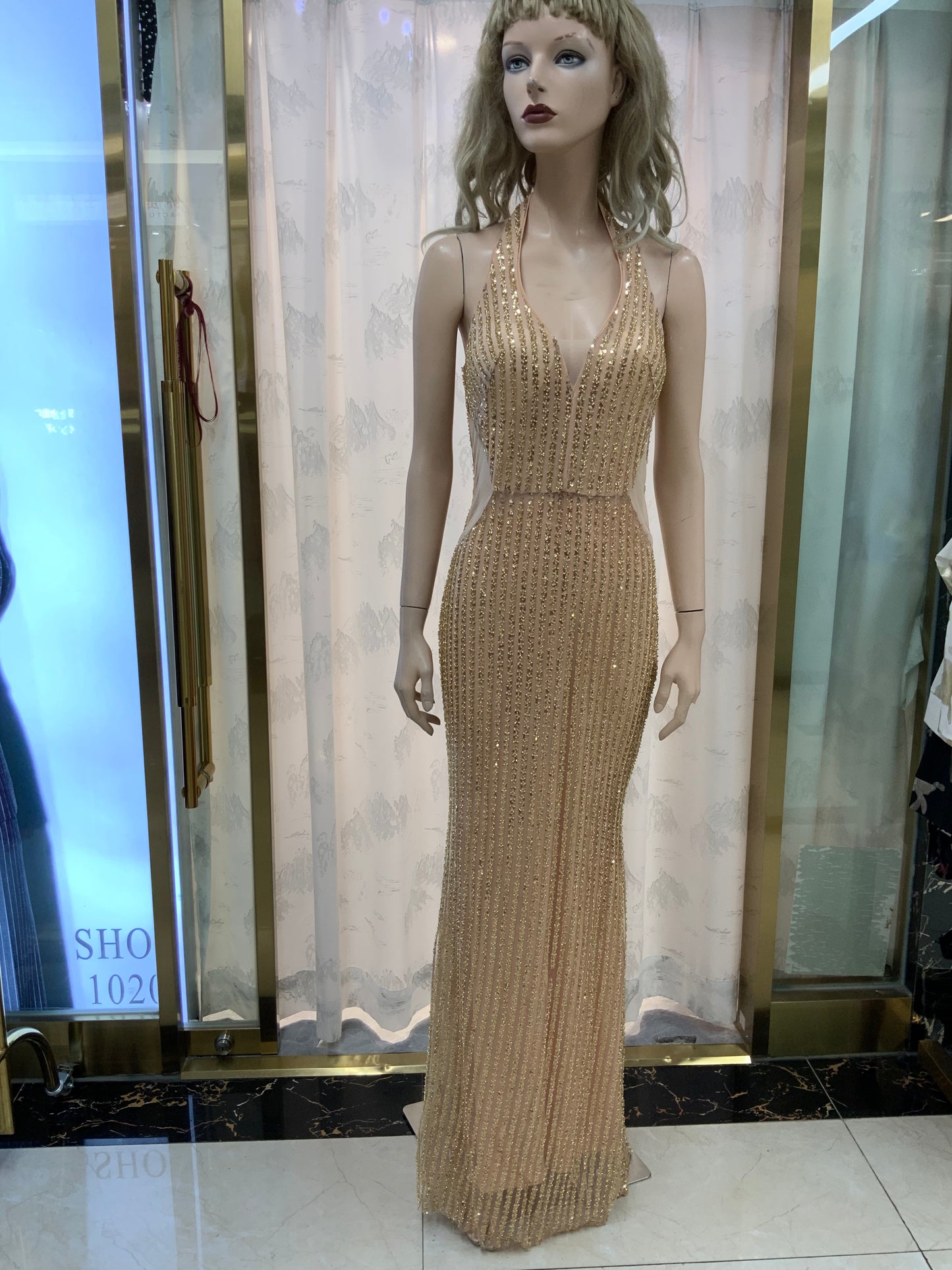 Mia floor length dress