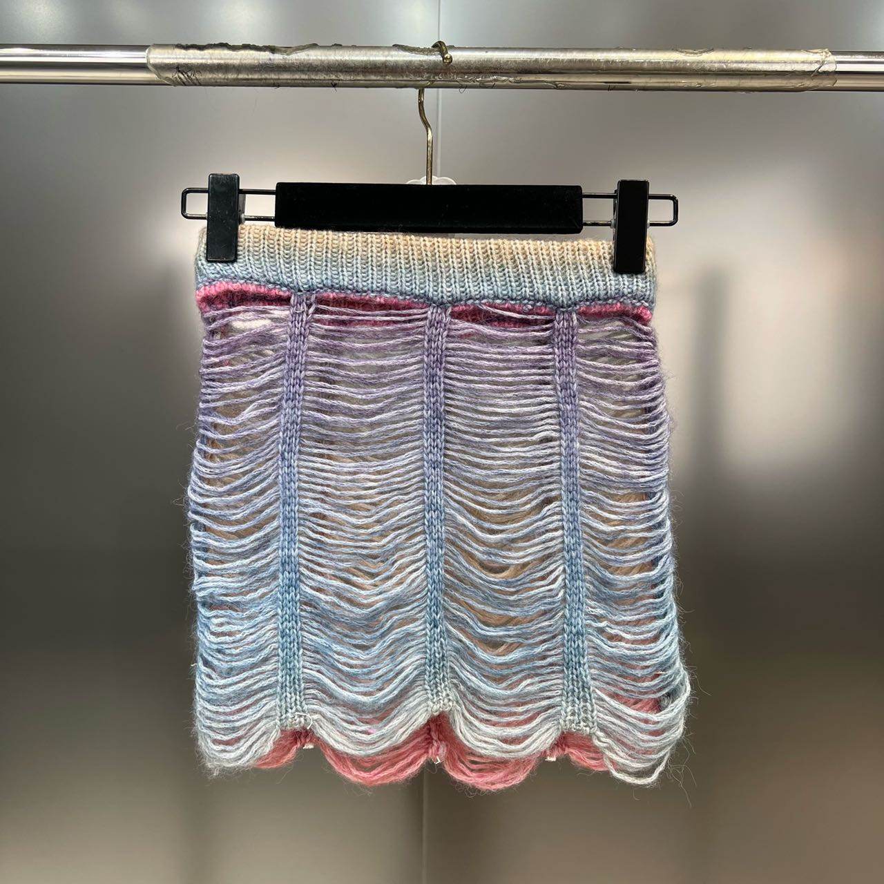 Hollow Out Woolen Woven Diamond Set - REBECATHELABEL