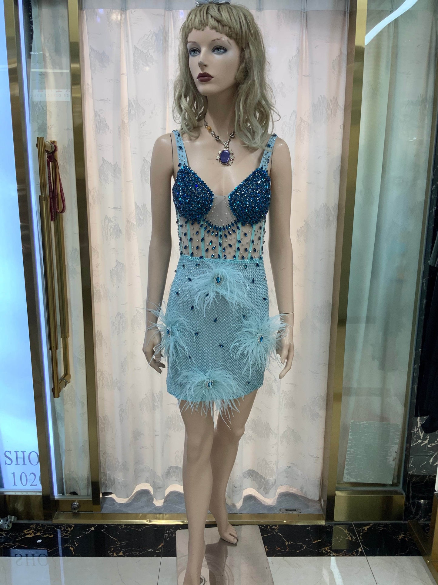 Camile feather dress - REBECATHELABEL