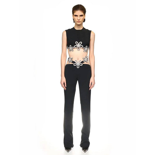 Diamond Daisy Short Top+Pants 2-piece Set - REBECATHELABEL