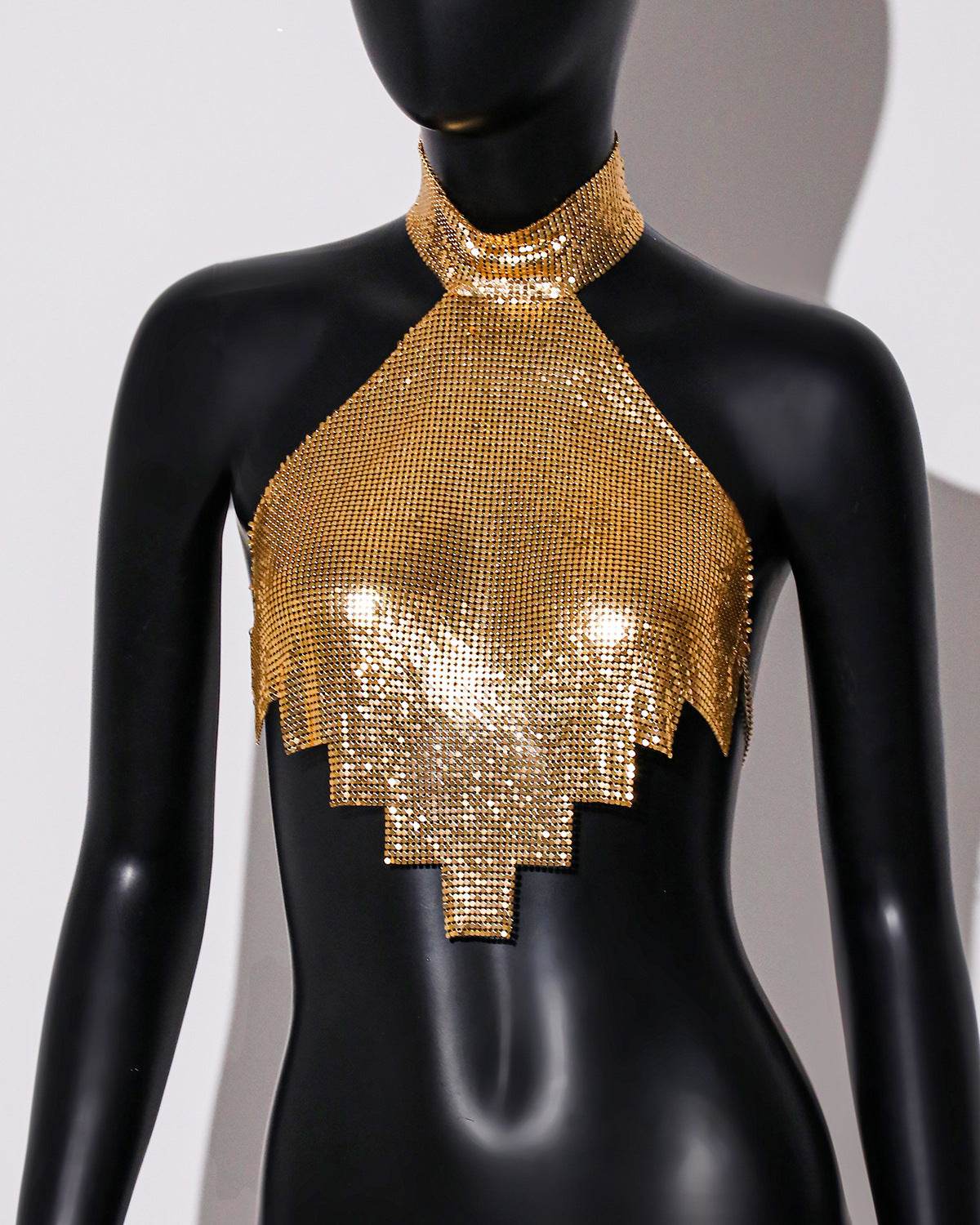 Gold Sequined Top Sling - REBECATHELABEL