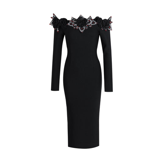 Amirah flower midi dress - REBECATHELABEL