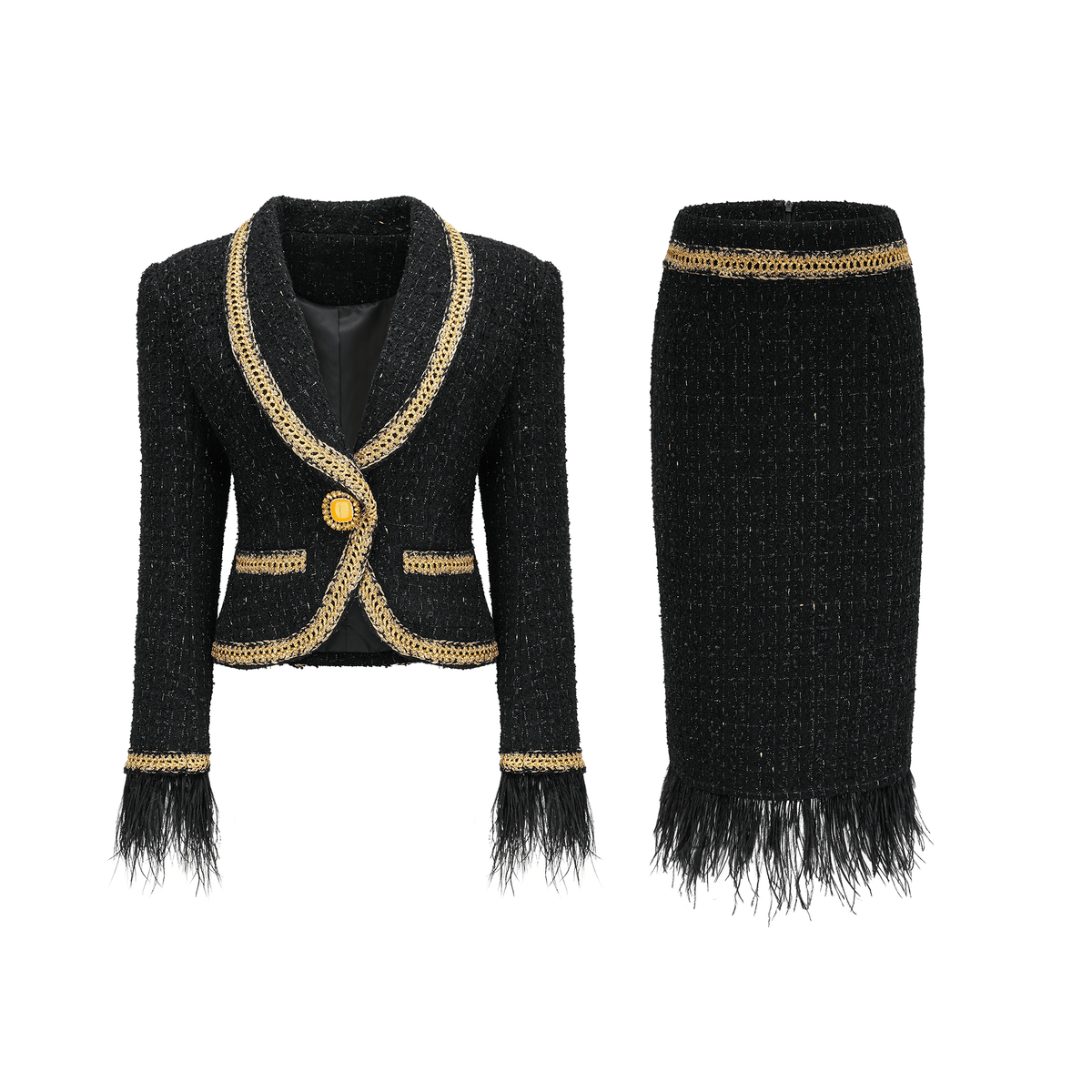 jacket & skirt matching set