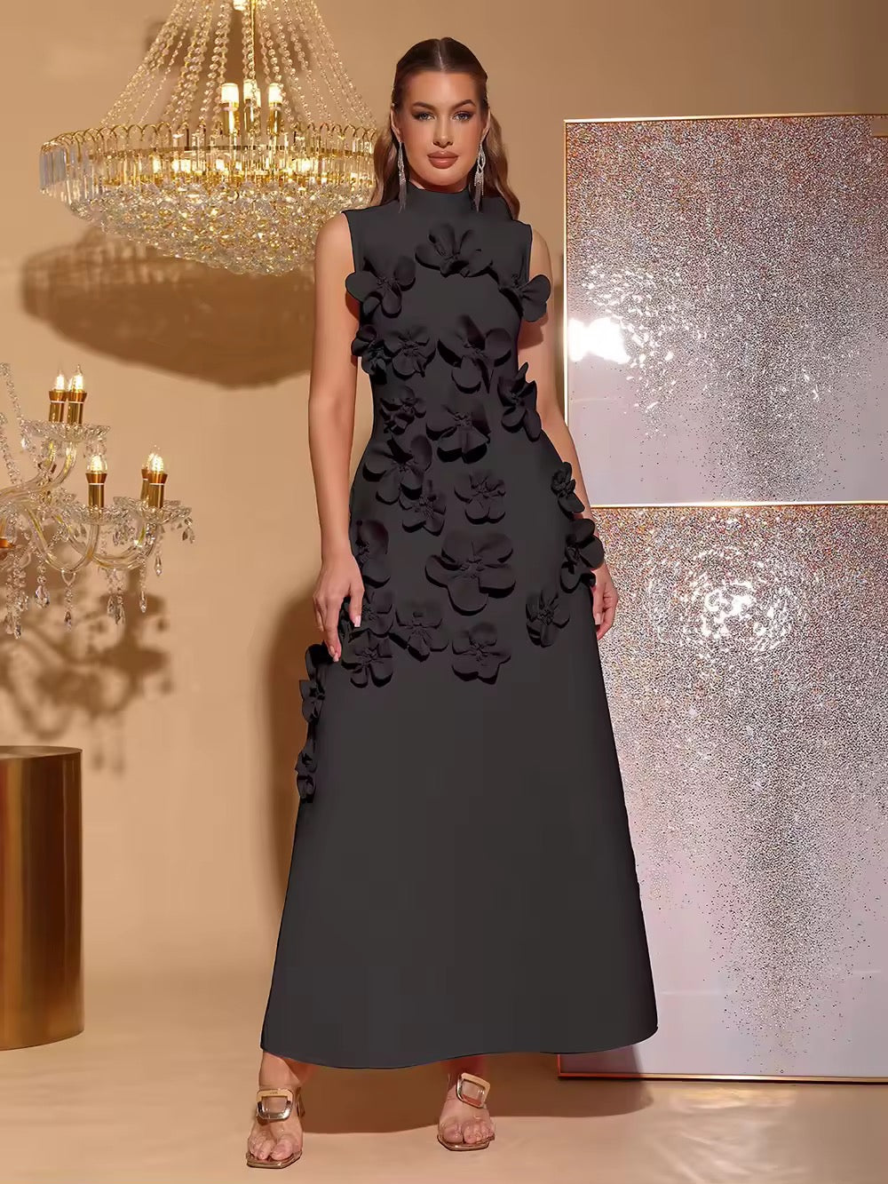 Patchwork Appliques Dress