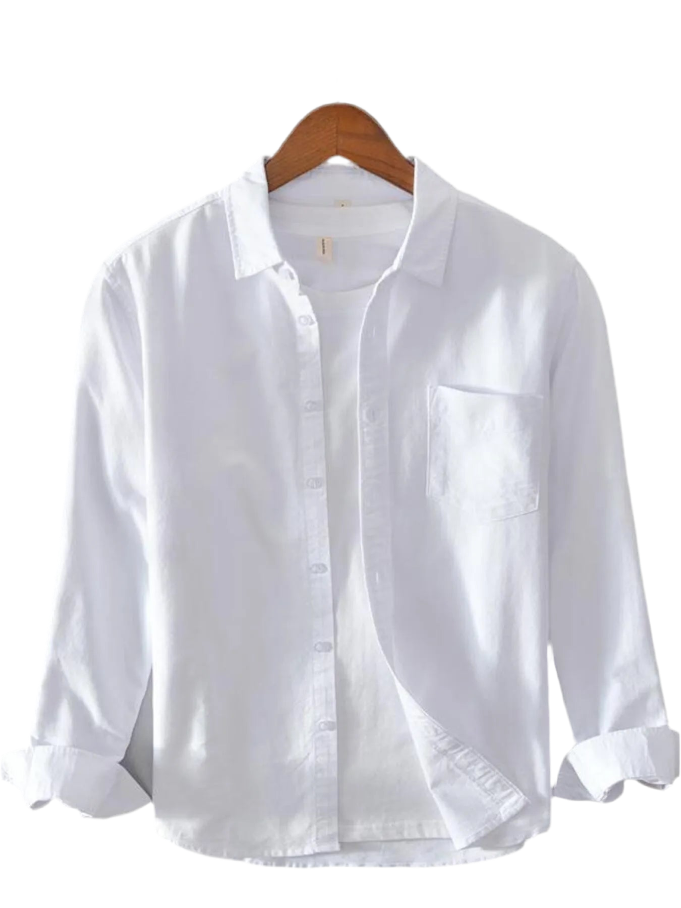 Men's Plus Size Long Sleeve Button Up Shirt