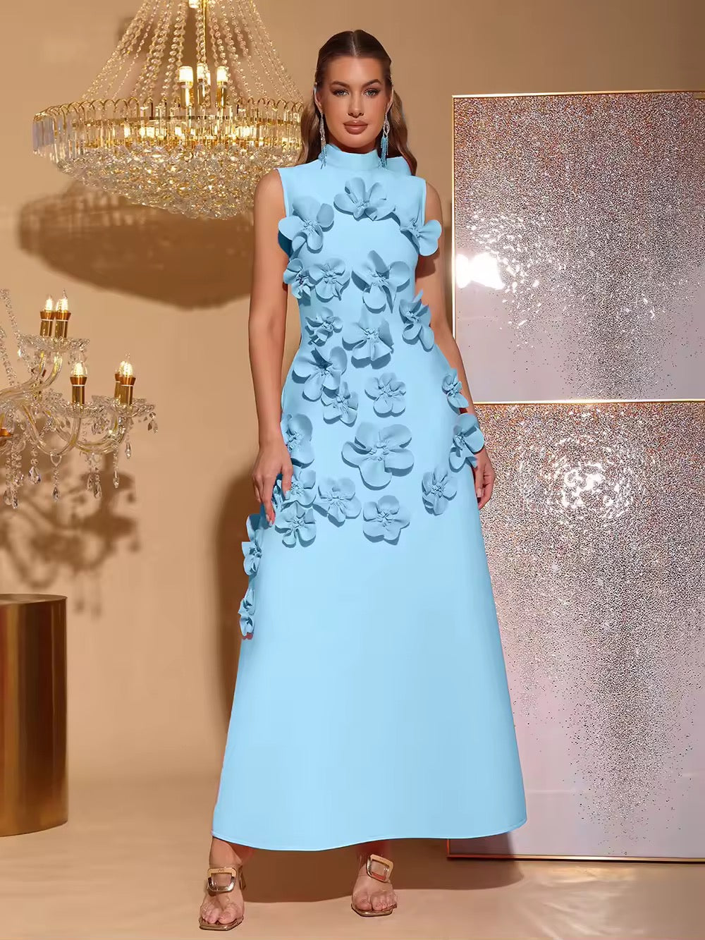 Patchwork Appliques Dress