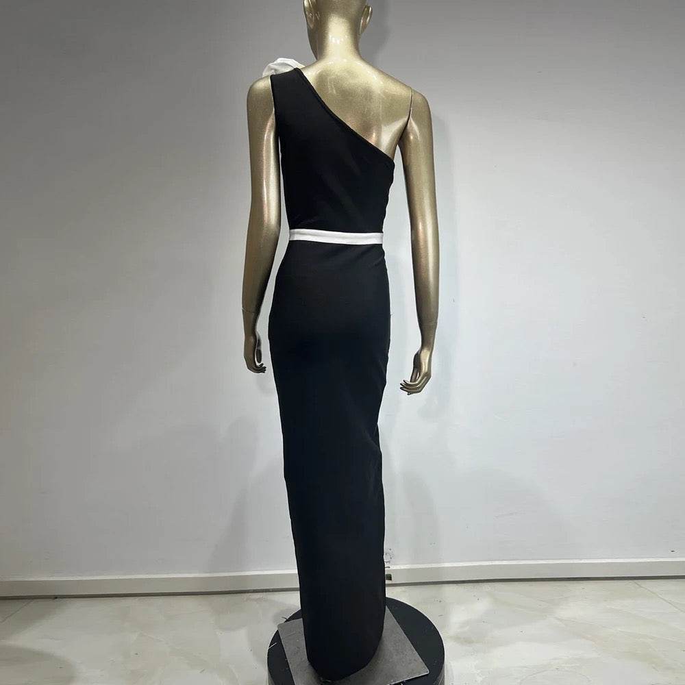 Black Midi Party Bandage dress - REBECATHELABEL