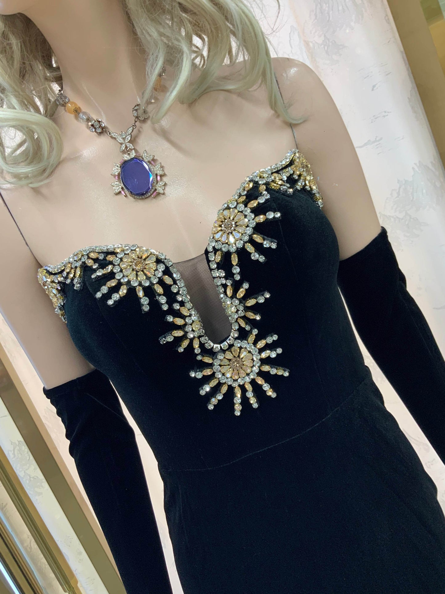 Milan velvet dress - REBECATHELABEL