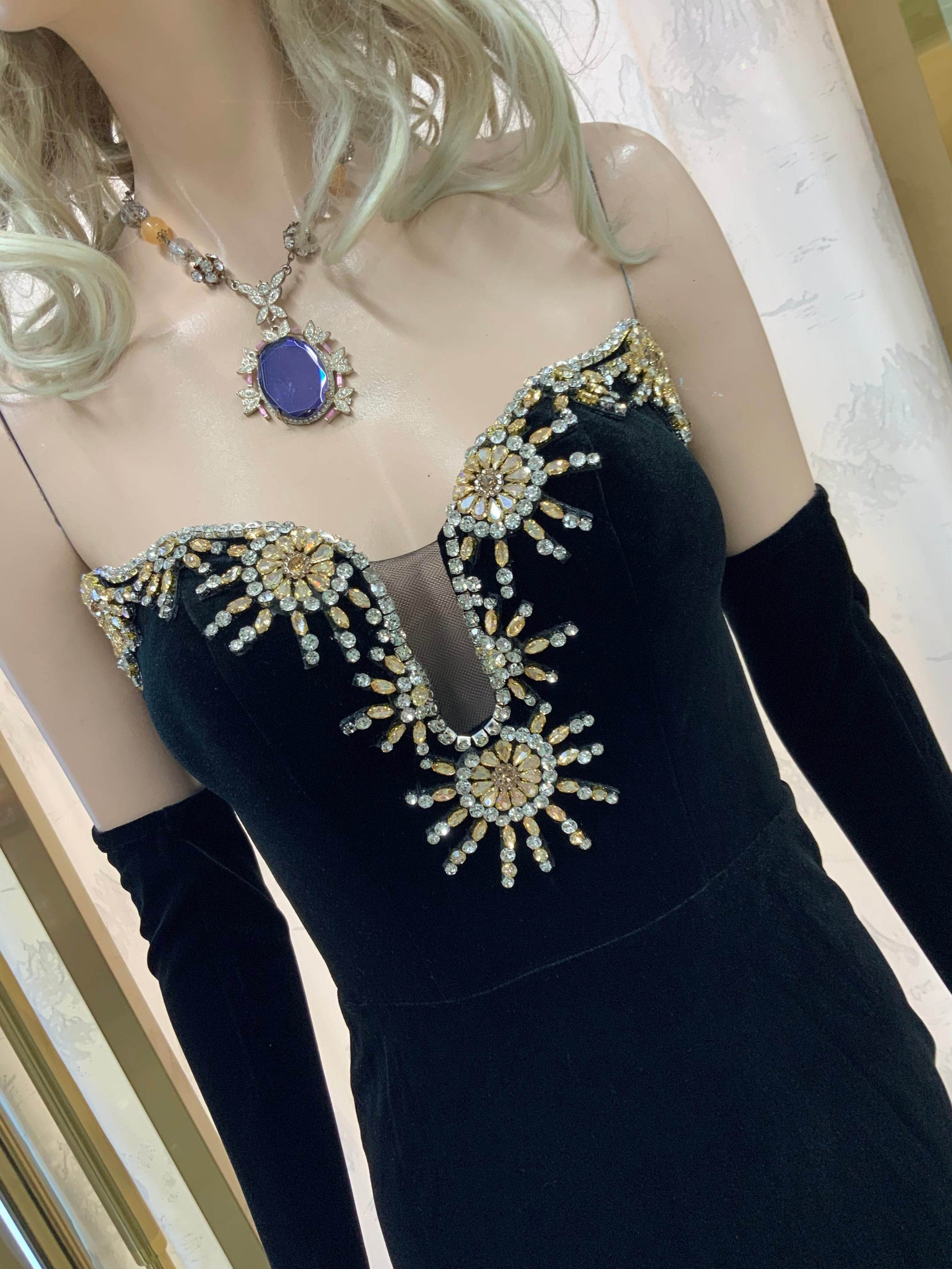 Milan velvet dress - REBECATHELABEL