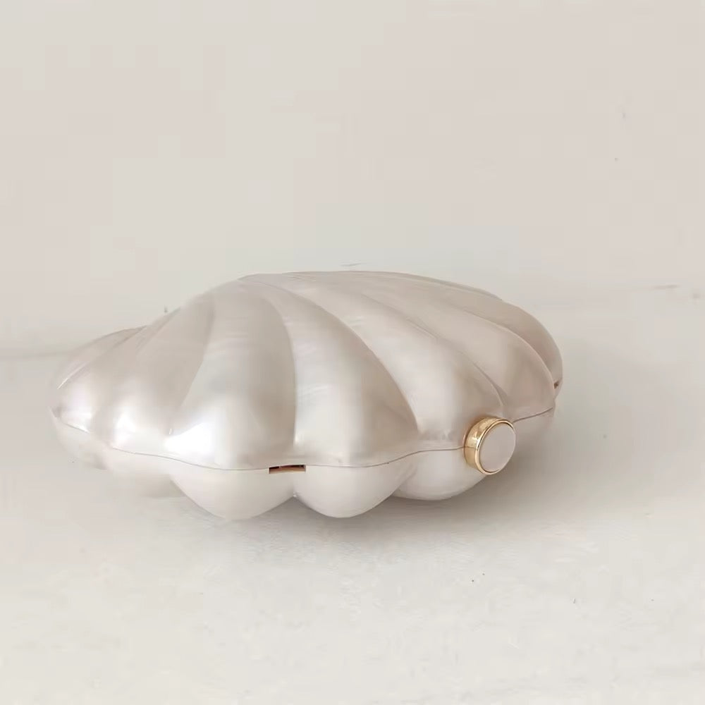 Shell Acrylic Box Clutch