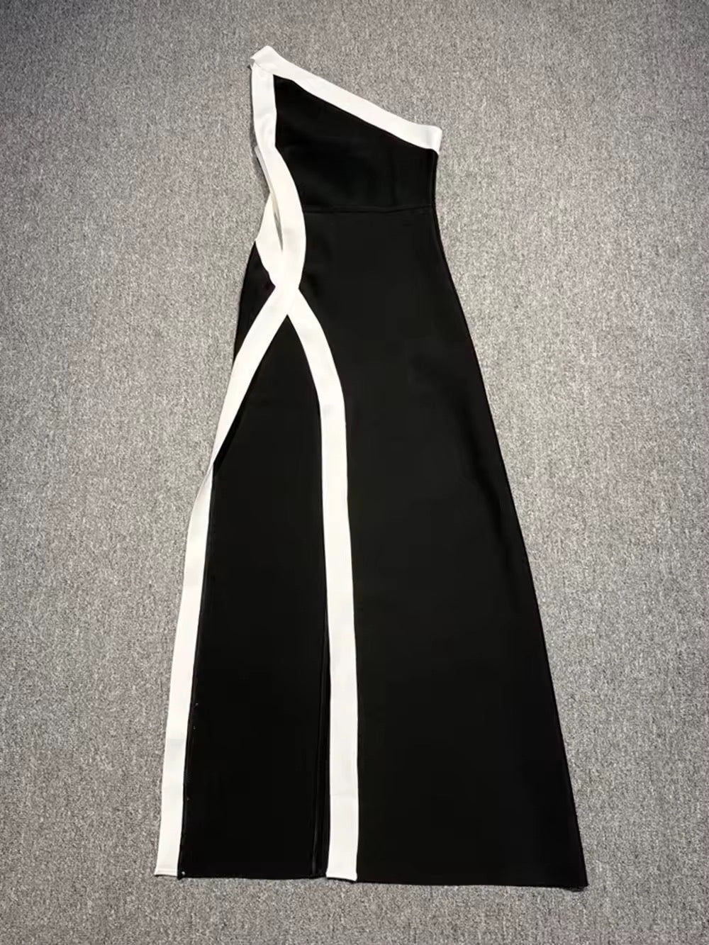 Lulu One Shoulder Bandage Maxi Dress