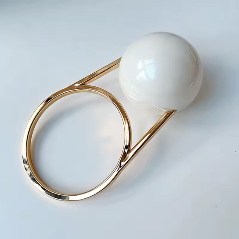 Evening Clutch With Ball Handle Acrylic