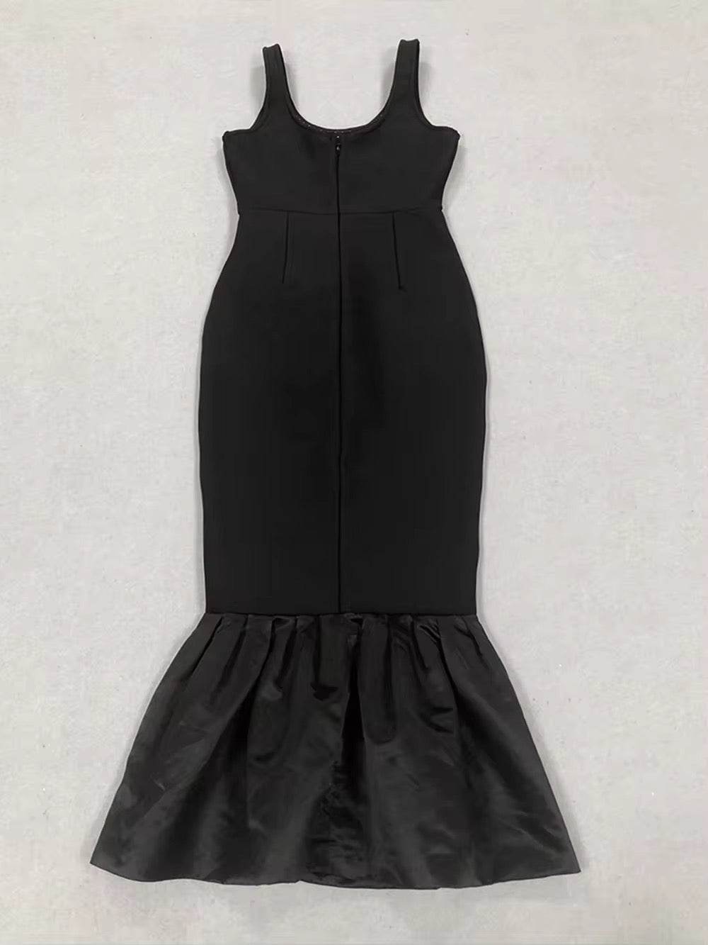 3D Flower Pearl Bodycon Evening dress - REBECATHELABEL