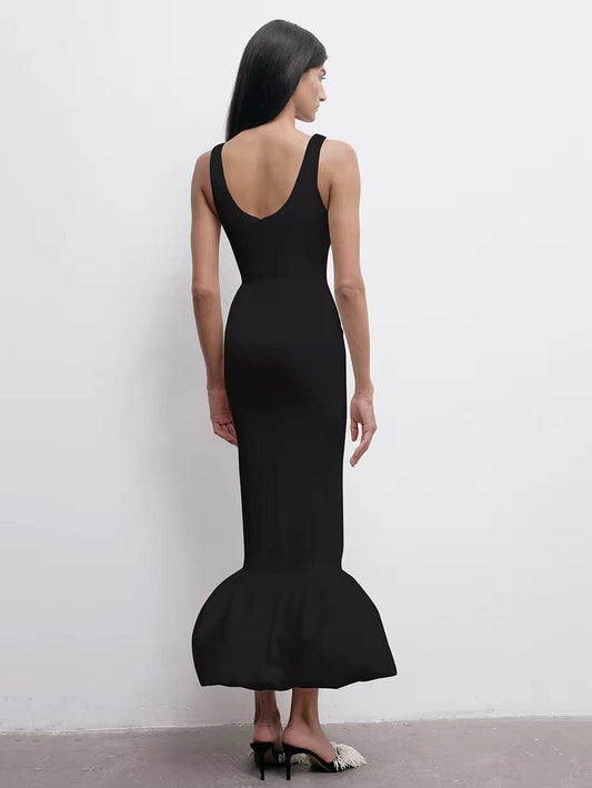 3D Flower Pearl Bodycon Evening dress - REBECATHELABEL