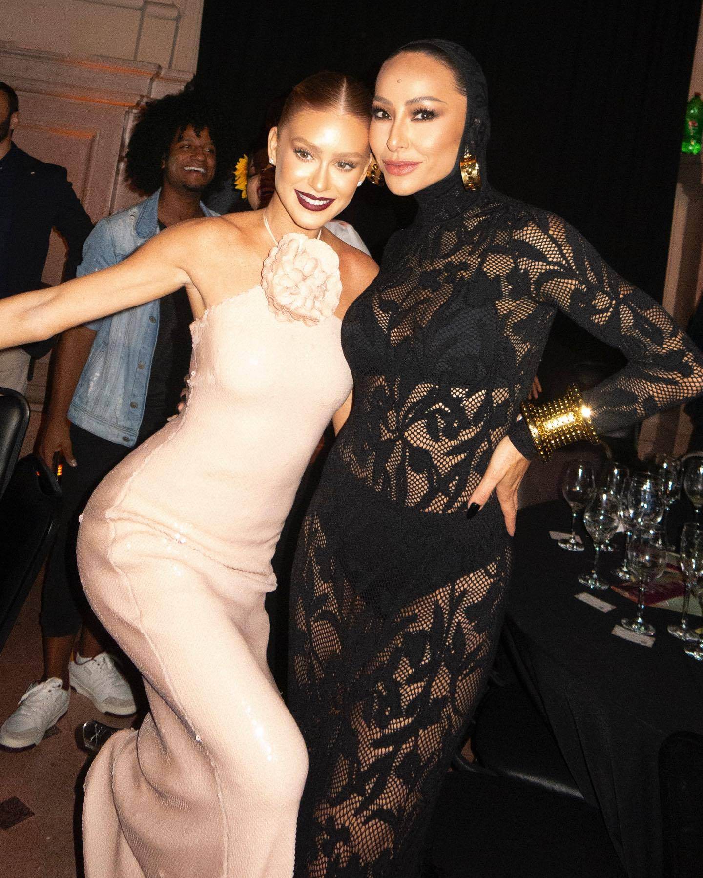 3D Flower Sequins Maxi Dress - REBECATHELABEL