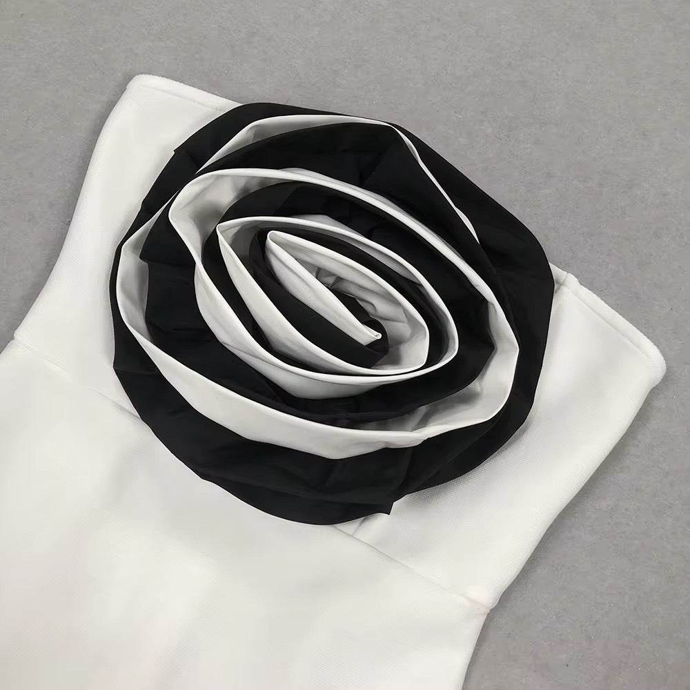 3D Flowers Bandage Dress - REBECATHELABEL